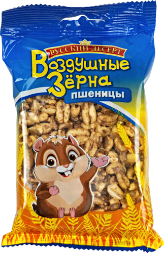 

Воздушные зерна пшеницы РУССКИЙ ДЕСЕРТ в карамельном сиропе, 35г