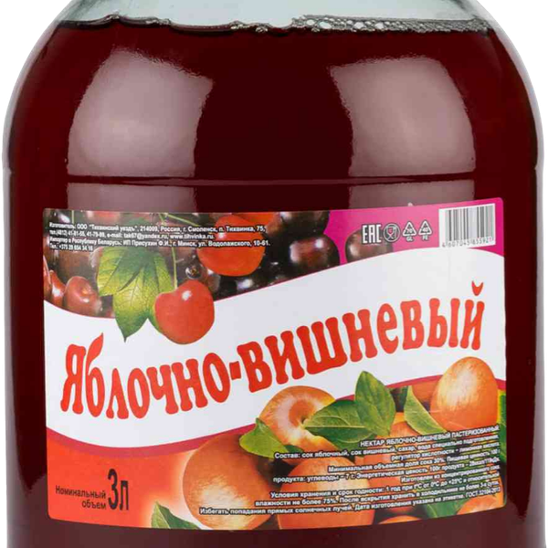 Нектар яблочно-вишнёвый Тихвинский уездъ