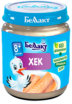 Пюре из хека вес 95г ДП Беллакт
