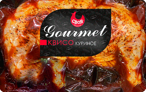 Полутушка Своя в маринаде Квисо куриное пакет охл в/у, вес