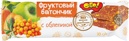 

Батончик фруктовый Ого! с облепихой 30 г
