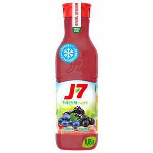 Сок J7 Фруктово-ягодный микс Яблоко Черника Арония Ежевика с мякотью в Магнит со скидкой –16%