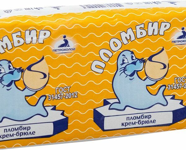 Мороженое Петрохолод пломбир крем-брюле