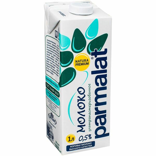 Молоко Parmalat Natura Premium питьевое ультрапастеризованное 0.5%, 1л