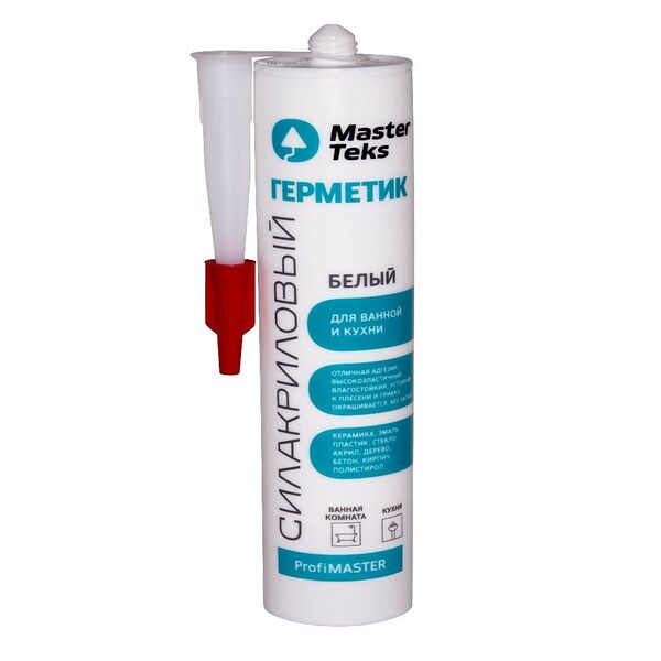 Герметик силакриловый для ванной и кухни MasterTeks PM