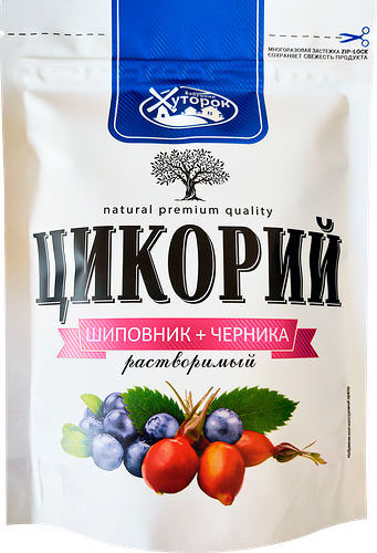 Цикорий растворимый Бабушкин хуторок натуральный порошкообразный с экстрактом шиповника и черники