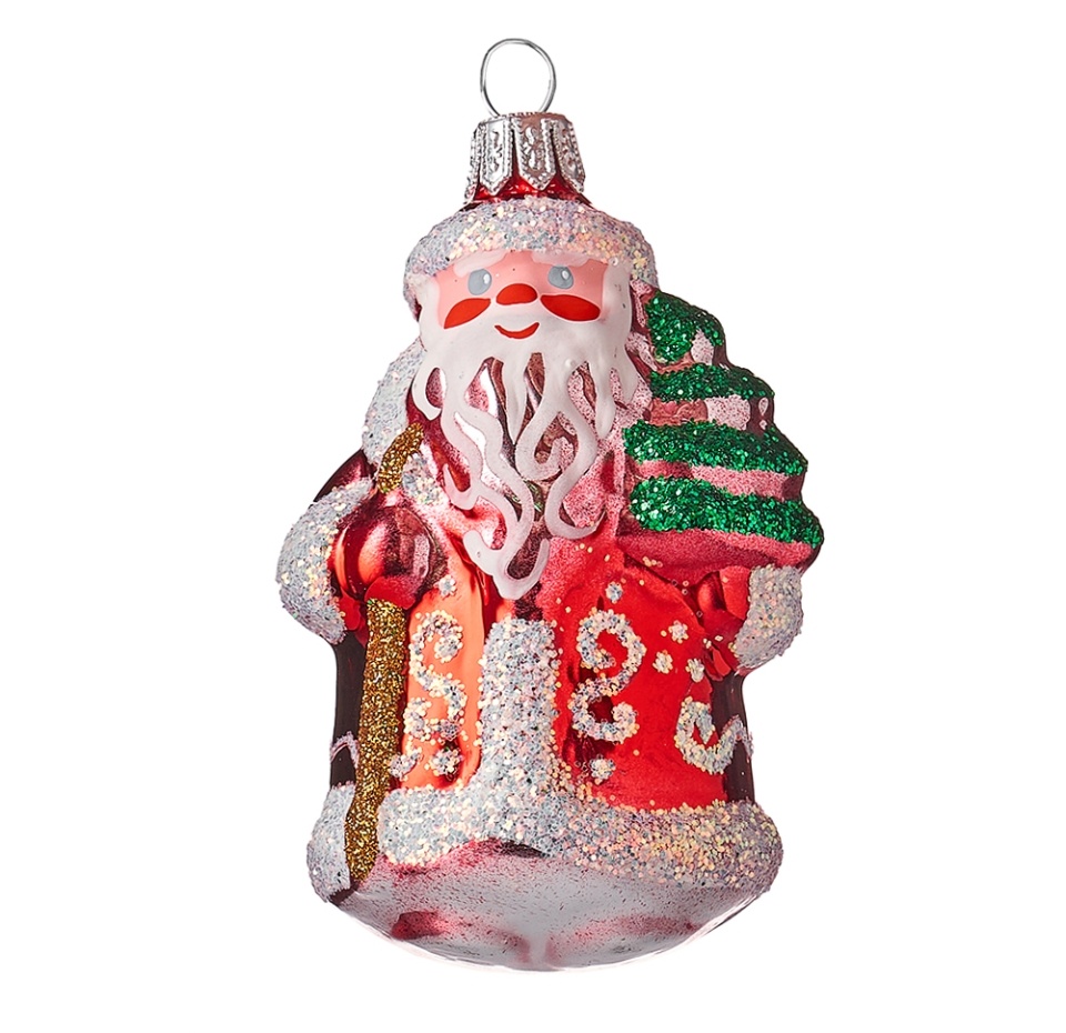 

Игрушка для елки Елочка «Коллекция Традиции» Морозко 7.2см, стекло, Россия