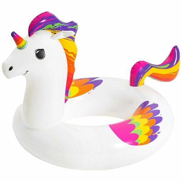 Круг надувной для плавания Bestway Единорог d=119см, с ремкомплектом 
