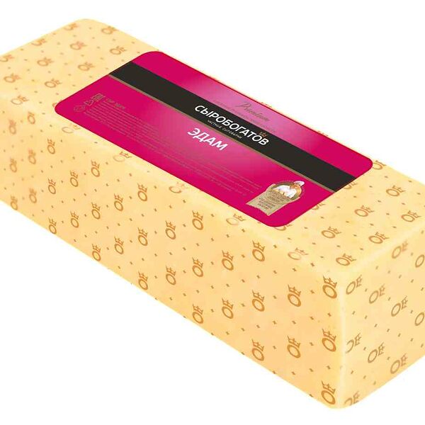 Сыр Эдам Сыробогатов 45%, кусок