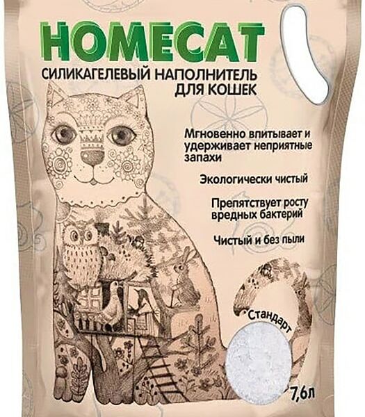 Наполнитель для кошачьего туалета Homecat Без запаха 7.6л