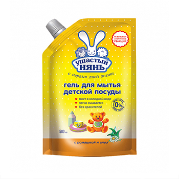 

Гель для мытья детской посуды, «Ушастый нянь», дой-пак 500 мл, Россия