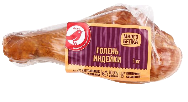 Голень Ашан Красная птица варено-копченая