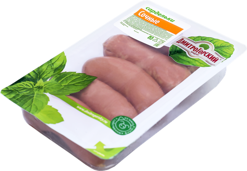 

Сардельки ДМИТРОГОРСКИЙ ПРОДУКТ Сочные, 580г