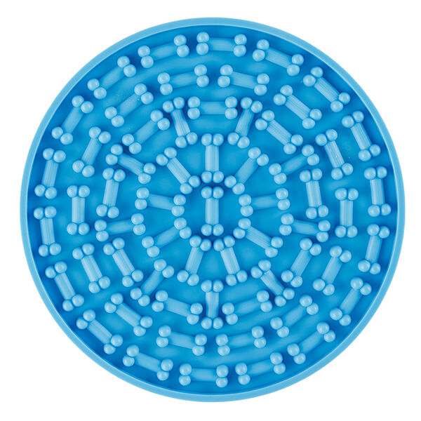 Миска для медленного поедания для собак, 14,9 см, голубая