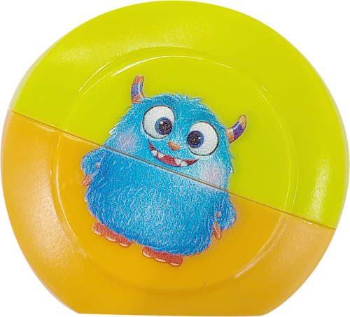 Точилка Рельеф-центр Berlingo полукруглая пластик Монстрики 2 отверстия