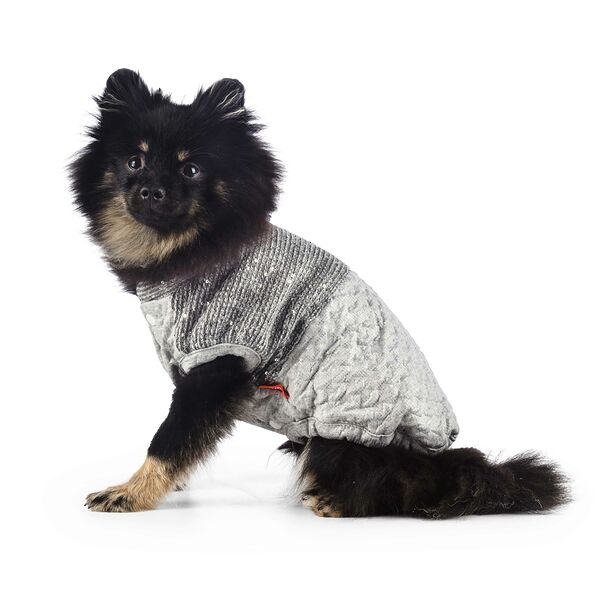 Толстовка для собак L серый (унисекс)