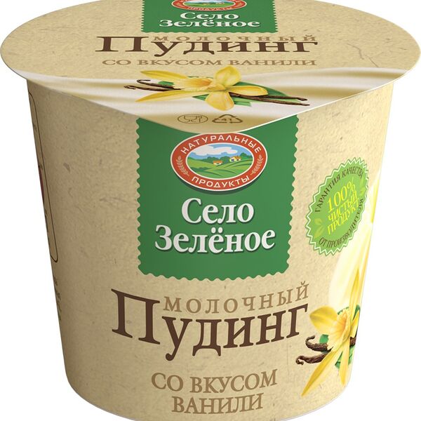 Пудинг молочный Зеленое село Ваниль 3%