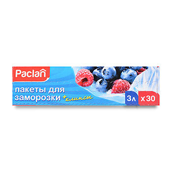 Пакеты для заморозки Paclan (32х25см) 3л 30 шт