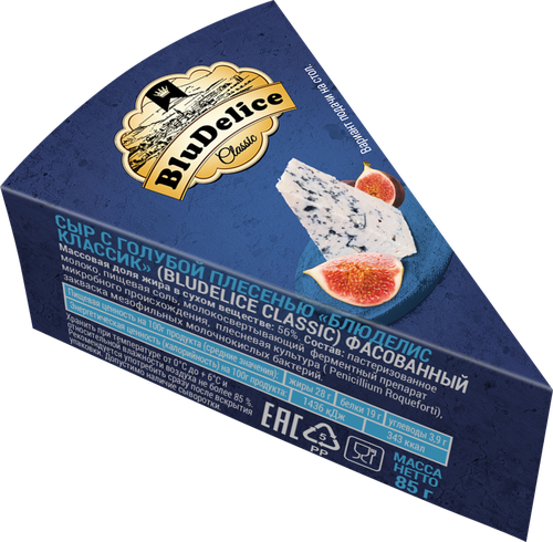 

Сыр BluDelice classic с голубой плесенью 85г