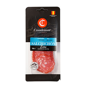 Колбаса с/в полусухая Casademont Сальчичон Экстра нарезка 70г, Россия