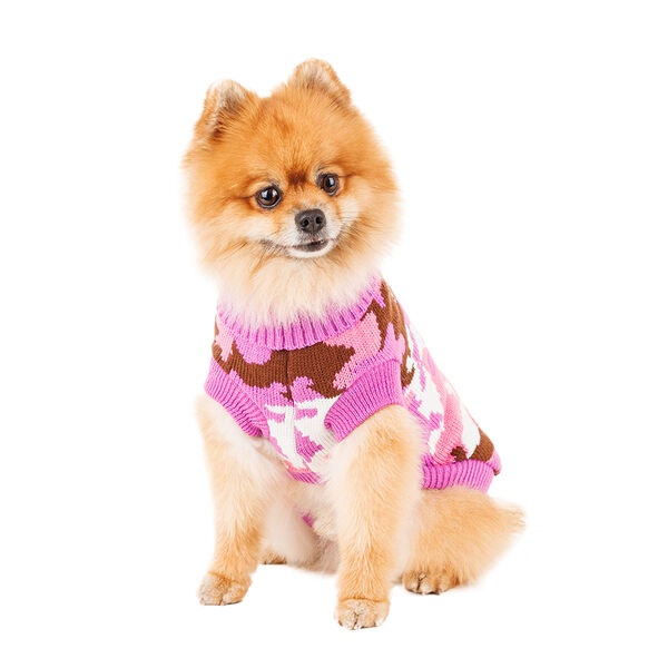 Свитер для собак 40см XL розовый (унисекс)
