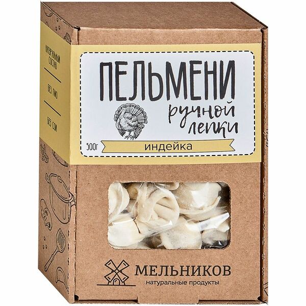 Пельмени Мельников Московские с индейкой 500 г