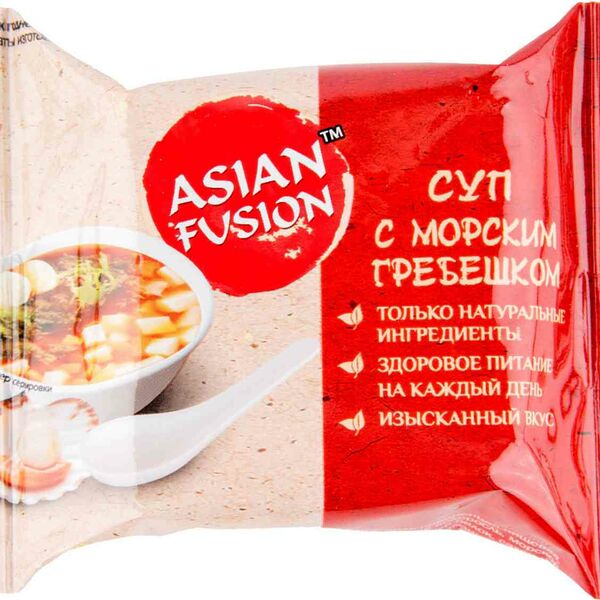 Суп быстрого приготовления Asian Fusion с морским гребешком