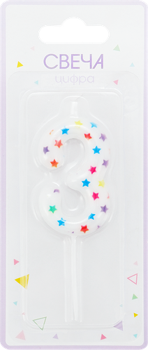 Свеча Цифра 3 Арт. СЦ3