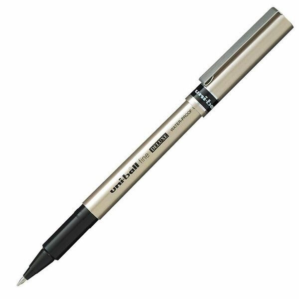 Ручка-роллер, 0.7 мм, черная, FINE DELUXE