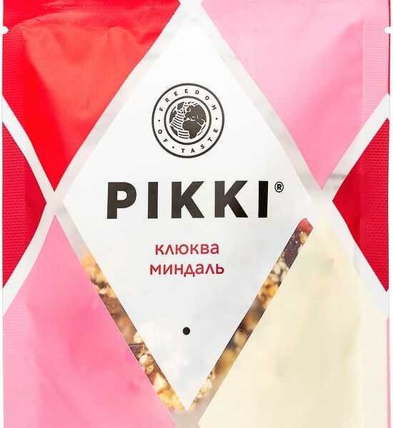 Конфеты орехово-фруктовые Pikki клюква-миндаль