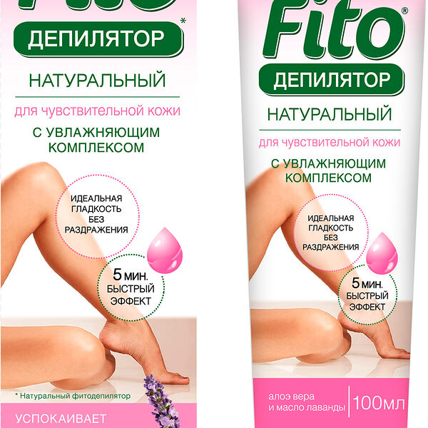 Крем-депилятор Fito для чувствительной кожи Алоэ вера