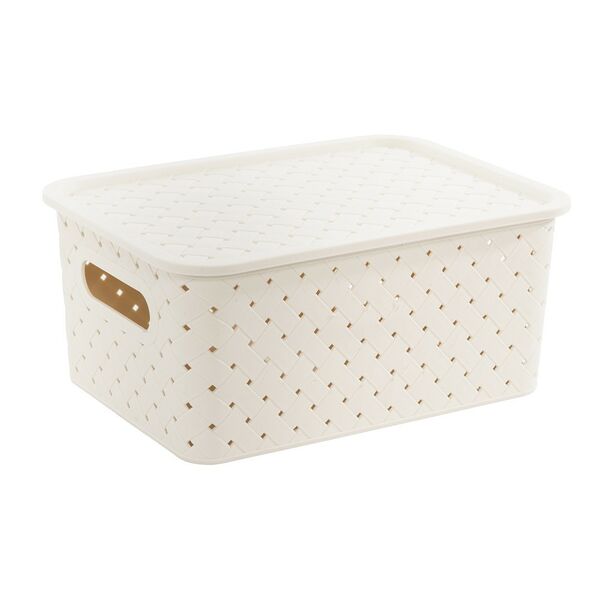Корзина для хранения Violet Береста,  23,5 х 17 х 10,5 см, с крышкой
