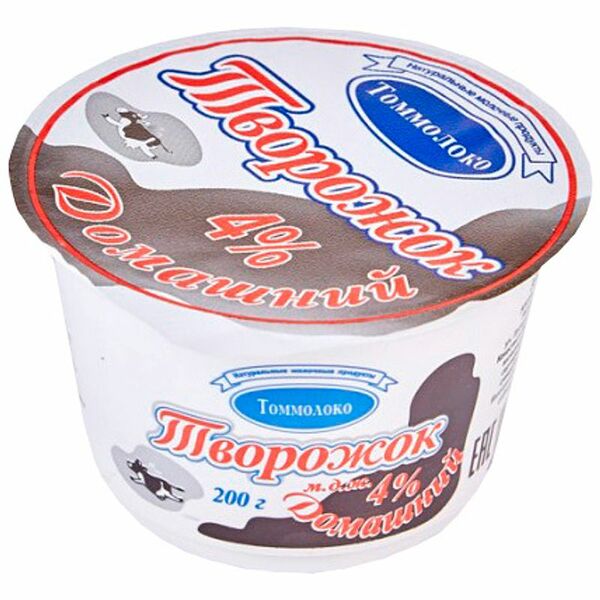 Творожок ТомМолоко домашний 4%, 200 г