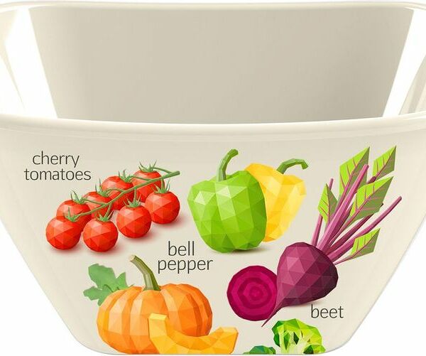 Миска Idi Land с декором квадратная 4л