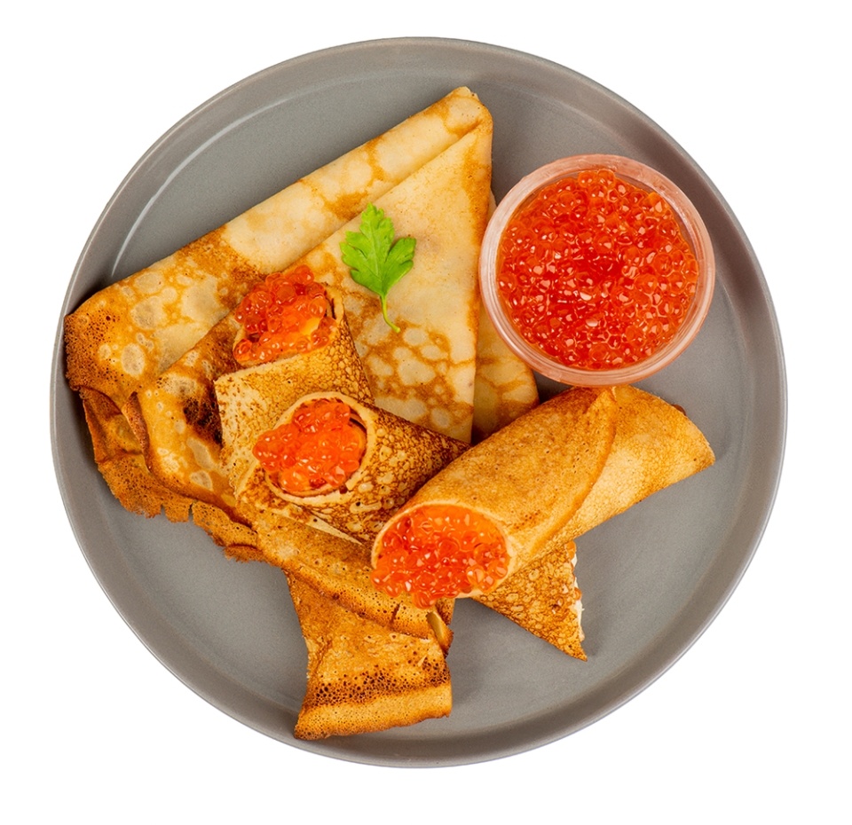 

Блины с икрой От бренд-шефа АВ По-царски вес