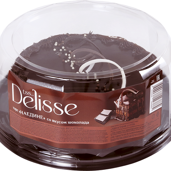 Торт DELISSE Наедине со вкусом шоколада, 620г
