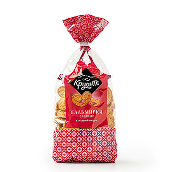 Печенье слоеное Круанте Пальмирки в сахарной глазури