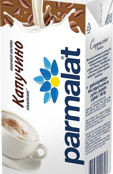 Коктейль молочный Parmalat Капуччино 1.5% 500мл