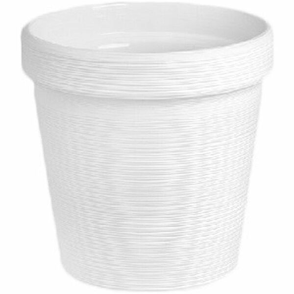 Кашпо для цветов белое Терра ВМС, 1,1л