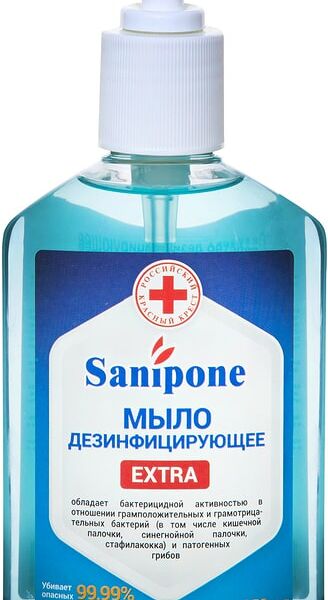 Жидкое мыло Sanipone Extra Антибактериальное c отдушкой 250мл