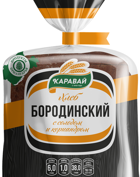 Хлеб КАРАВАЙ Бородинский