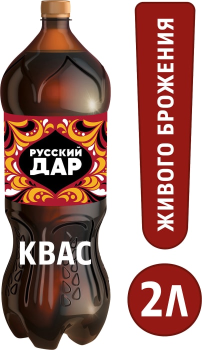 

Напиток Русский дар Квас Традиционный, 2 л