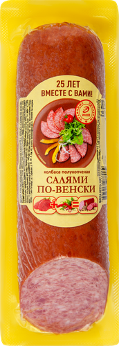 

Колбаса полукопченая Иней салями По-венски 350 г