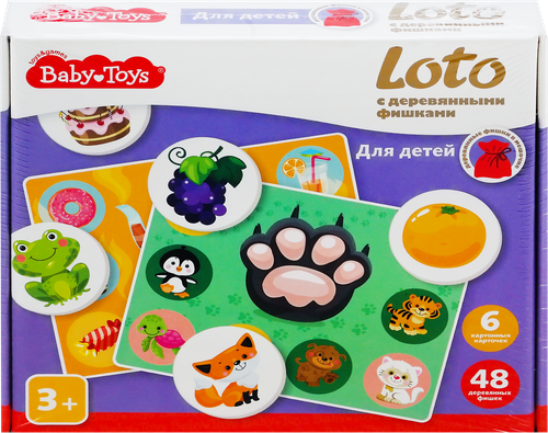 

Лото деревянное Baby Toys Десятое королевство в ассортименте 1 шт.