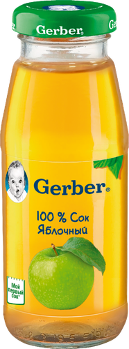 

Сок Gerber яблочный осветленный с 4 месяцев 175 мл