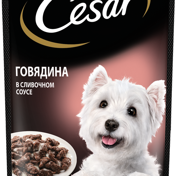 Влажный корм Cesar® для взрослых собак, с говядиной в сливочном соусе, 85г
