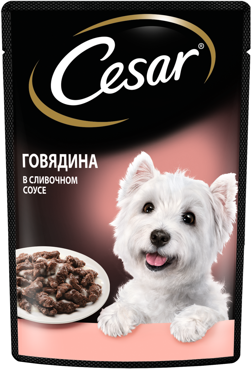 

Влажный корм Cesar для взрослых собак, с говядиной в сливочном соусе 85 г