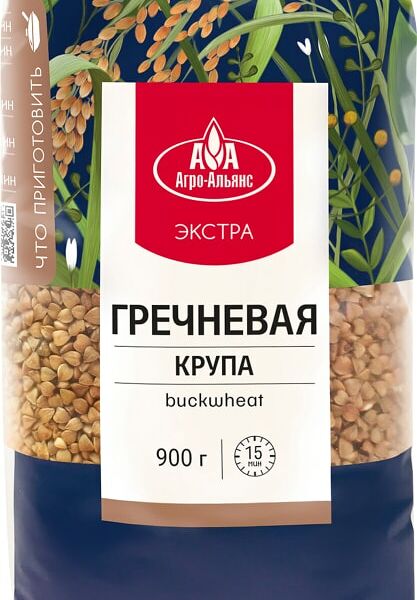 Гречка Агро-Альянс Элитная Экстра 900г