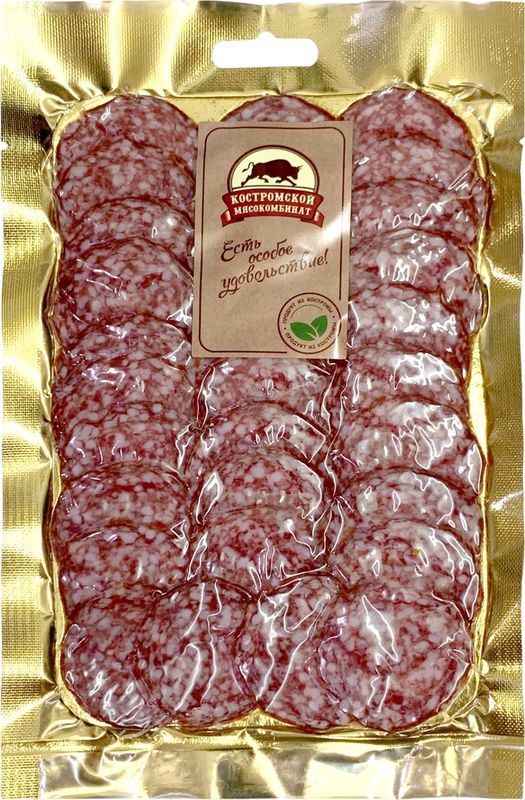 

Колбаса сухая сырокопченая Костромской мясокомбинат Монблан нарезка 80 г