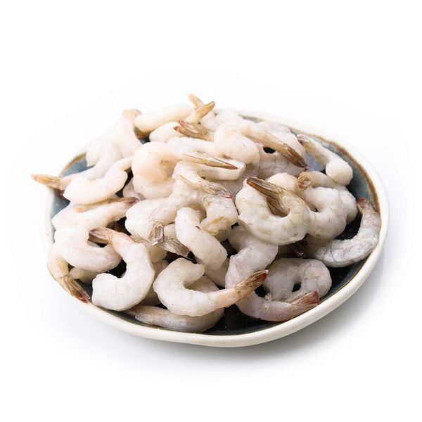 Креветки тигровые очищенные с хвостиками свежемороженые